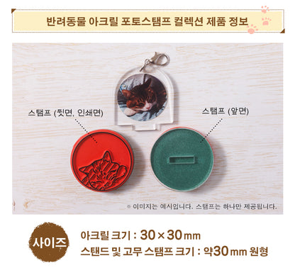 반려동물 아크릴 포토스탬프 컬렉션